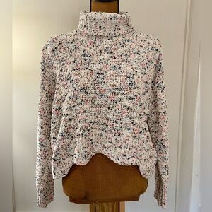 Jessica Simpson Women’s Confetti Turtleneck Chunky Knit‎ Sweater – Size Medium